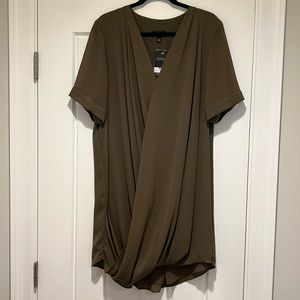 Topshop drape dress